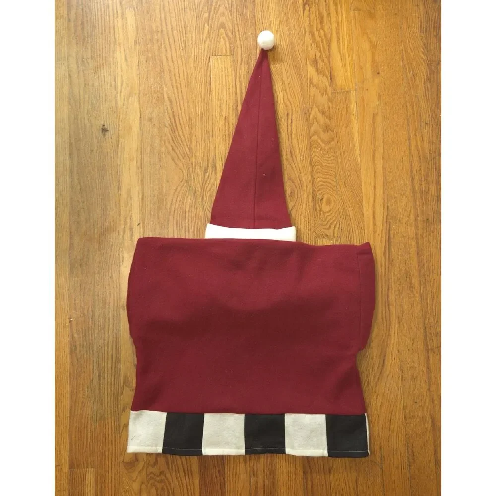 Set of 4 Santa Claus Chair Back Covers Christmas Dining Holiday Decor 22x21